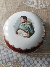 bonbonnière en porcelaine Limoges FM  Napoleon Bonaparte 
