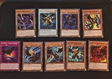 LOT DE 9 CARTES AILE NOIRE