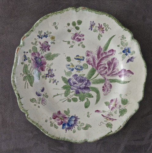 Plat faïence xviiie - plat,