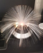 Lampe A Fibre Vintage Annee 70