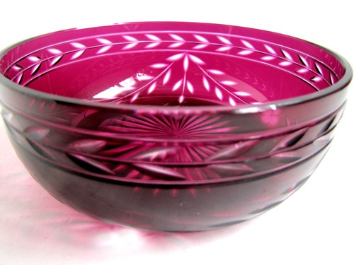 Coupe cristal taillé rouge - coupe,