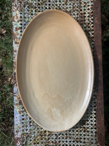 Grand plat ovale - , "grès