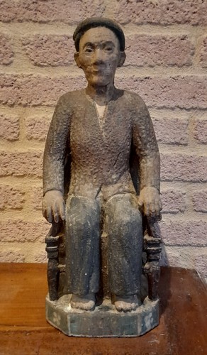 Statue bois vietnam - statue, indochine