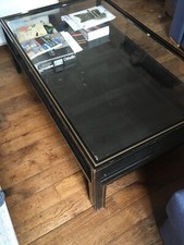 grande table basse en verre Pierre Vandel années 70
