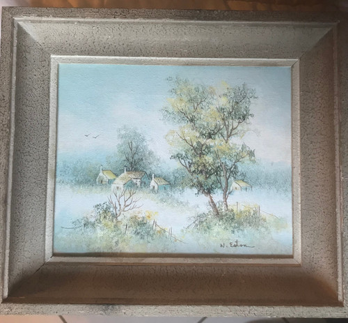 Tableau huile sur - , 3f