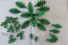 Lot de feuilles & feuilles de palmier LEGO ref 2518, 6148, 2417, 2423, 2566 vert