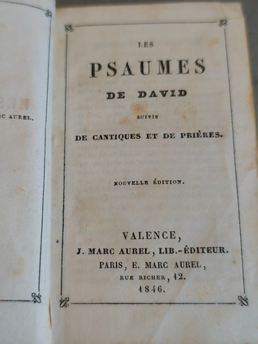 Les psaumes david suivis - david, de