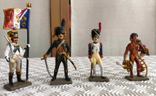 4 figurines en plomb STARLUX 1/32 soldats de Napoléon Maréchal Murat Grenadier