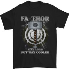 Fa-Thor Drôle Fête des Pères Thor Dad T-Shirt 100% Coton