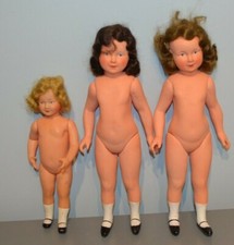 Lot 3 Anciennes Poupées