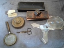 lot objets anciens de bureaux