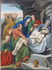 Ancien Tableau "La Mise au