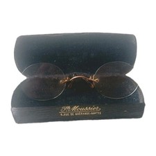 Lunette Pince-nez plaqué or