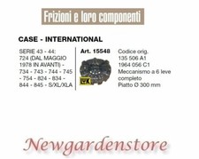 Mécanisme 6 Leves 15548 Tracteur CASE INTERNATIONAL Série 43 44 724 734 743 744