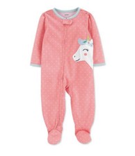 Carters Baby Girl Unicorn Footie Pijama 18m