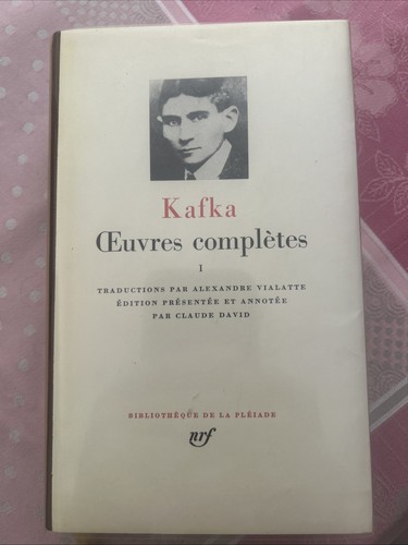 Kafka pléiade tome - kafka, 1