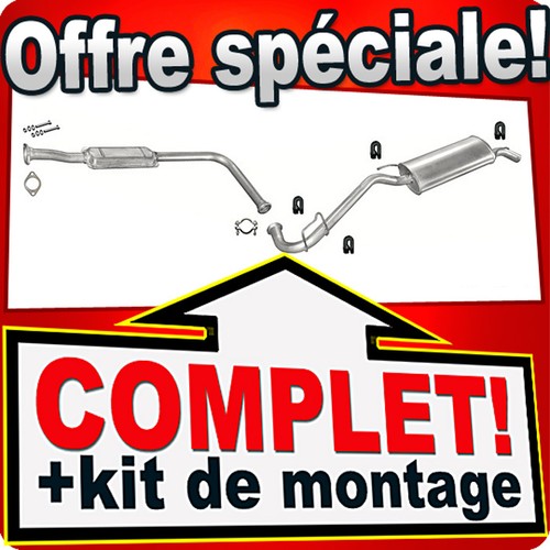 Ligne pot échappement pour - d'échappement,