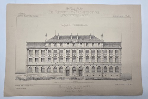 Planche gravée 1880 - 1,