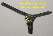 1/6 Battle Gear Toys 419 02 Holster Cuir Conchos Marron Noir - Western Sideshow