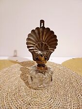 Pied de Lampe à Pétrole Vintage - Flachbrenner Wiener - Verre - Métal