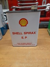 ancien bidon huile vide shell