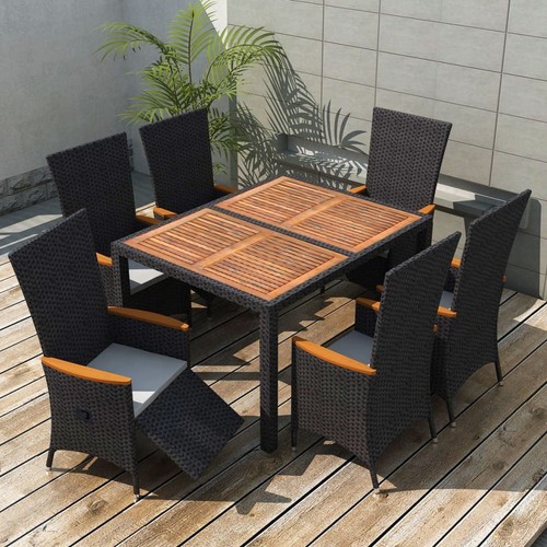 Acacia mobilier dîner - acacia,