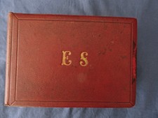 album photo ancien vide, pour photos CDV, Cabinet,  XIXe siècle REF407