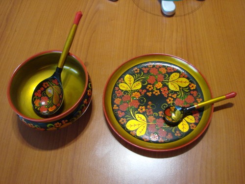 Saladier khokloma artisanat - saladier,
