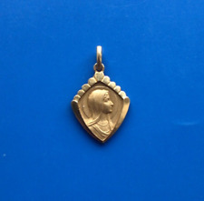 #6580# Médaille religieuse Vierge Marie/ Plaqué Or/ Médaille pendentif
