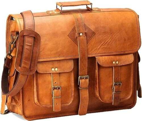 Sac messager cuir en - cuir, 18"