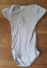 BODY MANCHES COURTES PETIT BATEAU 6 Mois Bleu Clair