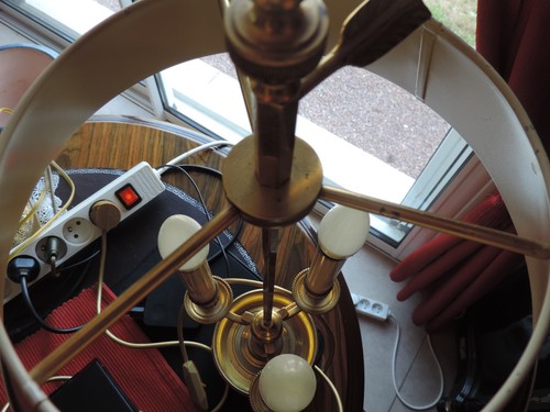 Lampe bouillotte trois bras - lampe,