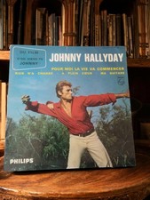 Vinyle 45 tours vintage Johnny Hallyday ancien disque rétro collection musique