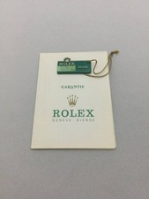 Garantie de garantie ROLEX