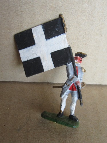 Plat etain soldat porte - plat,