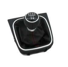 Noir Pommeau Levier de Vitesse + Soufflet + Base Pour VW Golf MK5 Avec Numéro