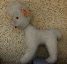 Ancien Mouton , brebis en Peluche,Jouets,Année 50-60