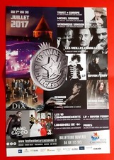 Publicité advert concert festival CARCASSONNE 2017 VIEILLES CANAILLES RENAUD