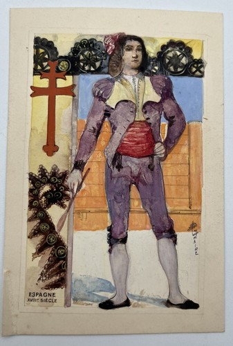 Gouache originale maquette - gouache,