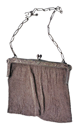 Sac mailles argent massif - mailles,