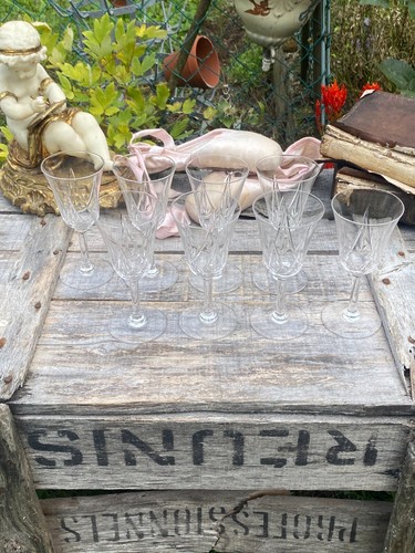 Verres cristal de saint - 8, en