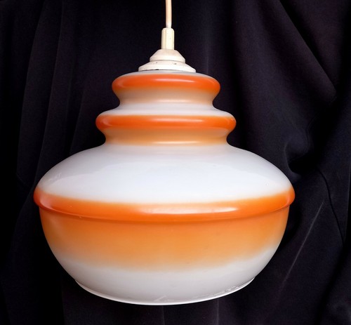 Suspension vintage opaline - suspension,