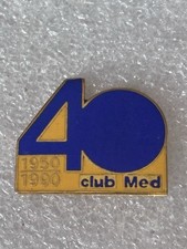pin's Club Med Anniversaire 40 Ans 1950 1990 Vacance Méditerranée lieu tourisme