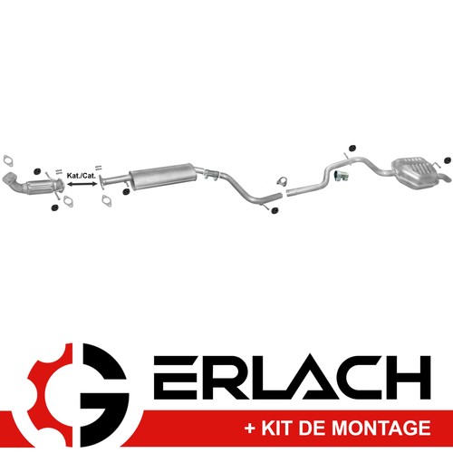 Echappement silencieux pour