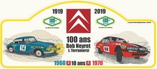 Plaque de Rallye « 100 ans Citroën » 1919-2019
