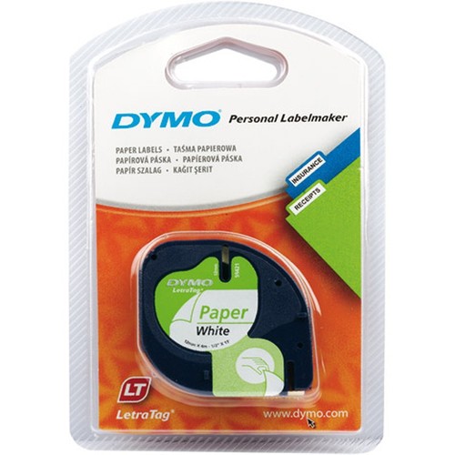Ruban dymo letratag 12mmx4m - letratag,