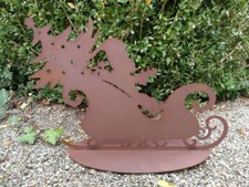 Traîneau de Noël en rouille