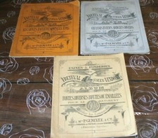 3 Catalogues Fonderie FRETEVAL & St-OUEN - 1908 a 1913 lucarne châssis bâtiment