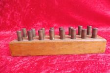 Vieux Bloc De Bois Avec 16