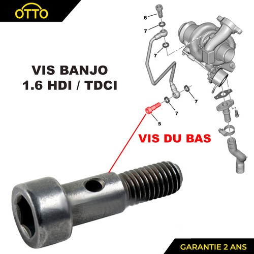 Vis banjo banjos tuyau huile - vis,